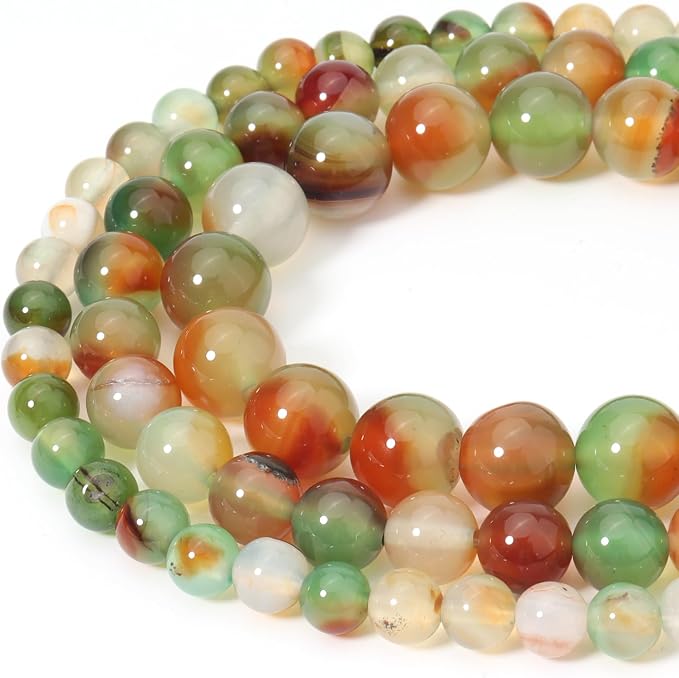 Natural Peacock Agate 6MM Bracelet