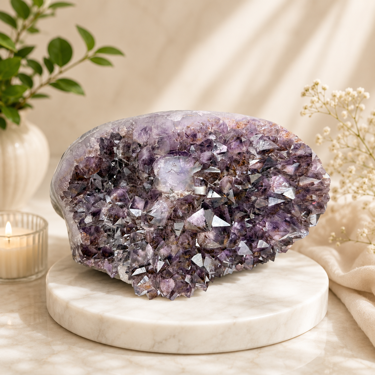 Amethyst Druze with Base – Size S4