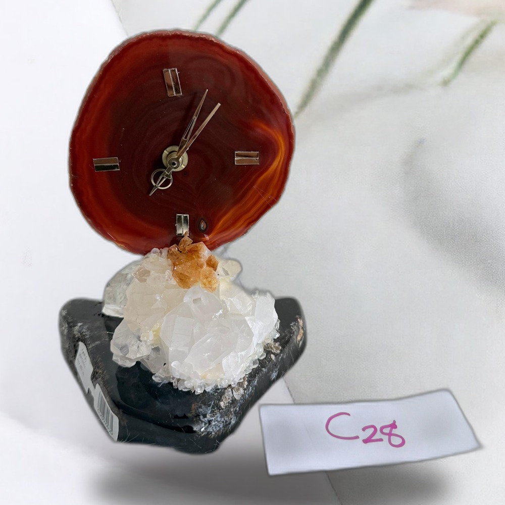Gem Clock – Natural Gemstone Decorative Clock
