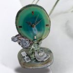Premium Gem Clock – Elegant Natural Gemstone Table Clock