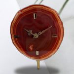Elegant Gem Clock – Natural Gemstone Luxury Timepiece