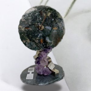 Premium Gem Clock – Luxury Natural Gemstone Decorative Timepiece