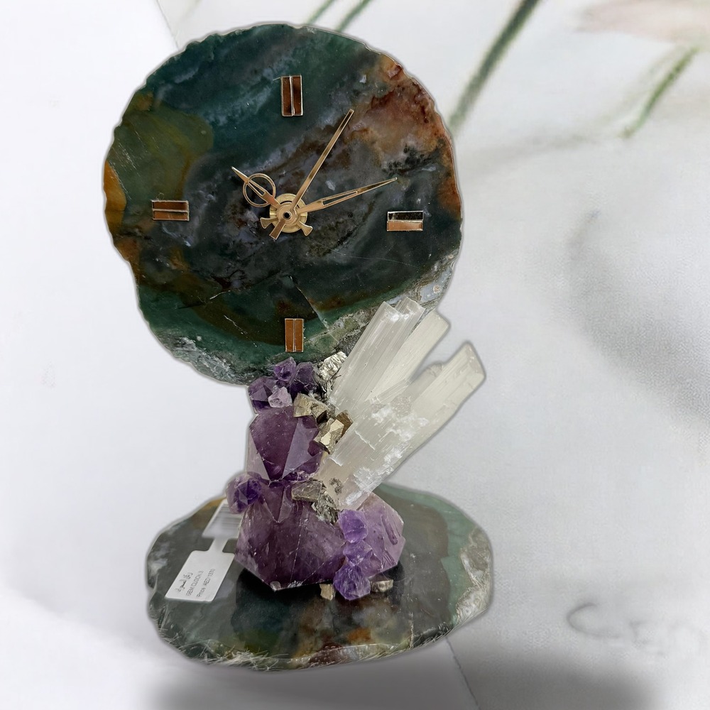 Gem Clock – Premium Gemstone Decorative Clock | Eleganza Gems