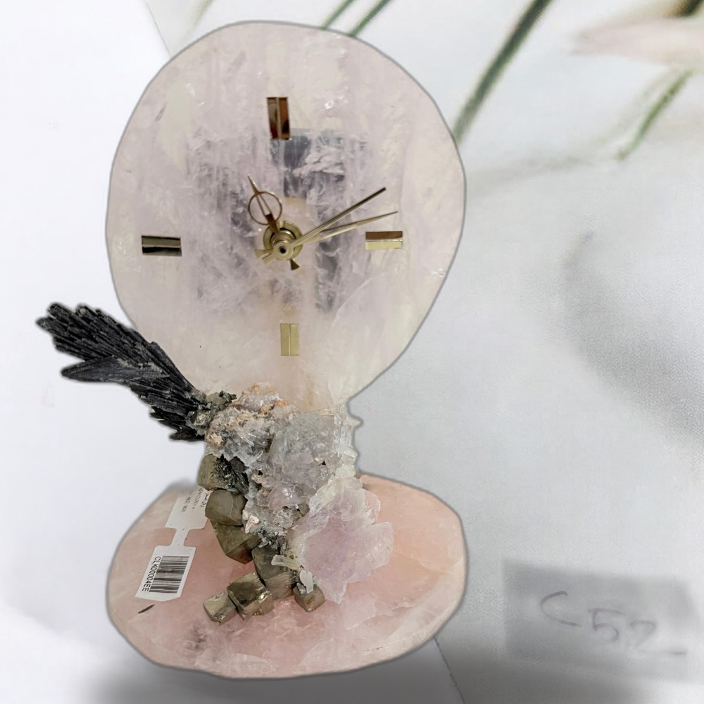 Gem Clock – Elegant Gemstone Table Clock for Luxury Home Décor | Eleganza Gems