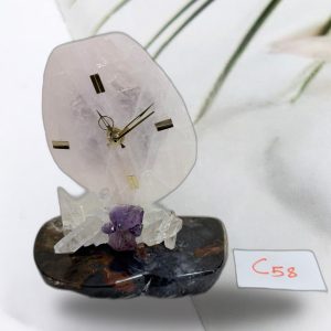 Gem Clock – Elegant Gemstone Table Clock for Luxury Decoration | Eleganza Gems