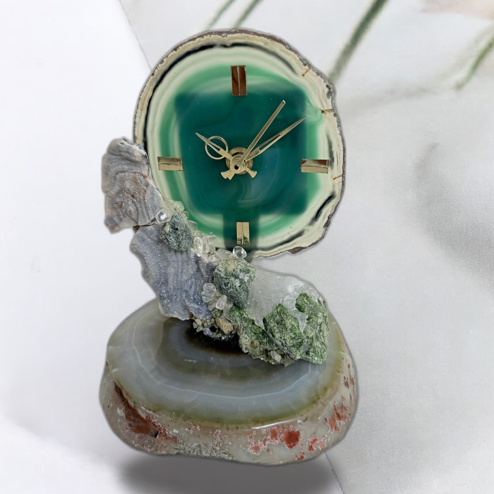 Gem Clock – Designer Gemstone Clock for Elegant Luxury Spaces | Eleganza Gems