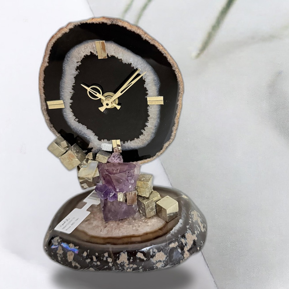 Gem Clock – Elegant Luxury Gemstone Clock for Home & Office Decoration | Eleganza Gems