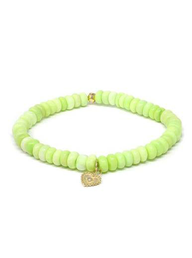 GREEN OPAL 6MM BRACELET