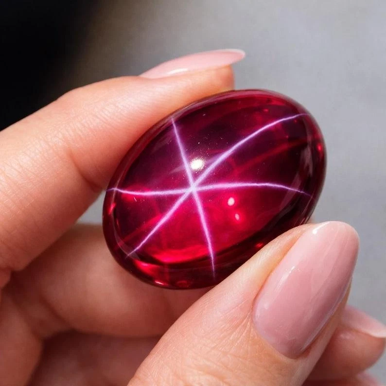 Buy Star Ruby (Big) Loose Gemstone per Gram Online UAE | Eleganza Gems