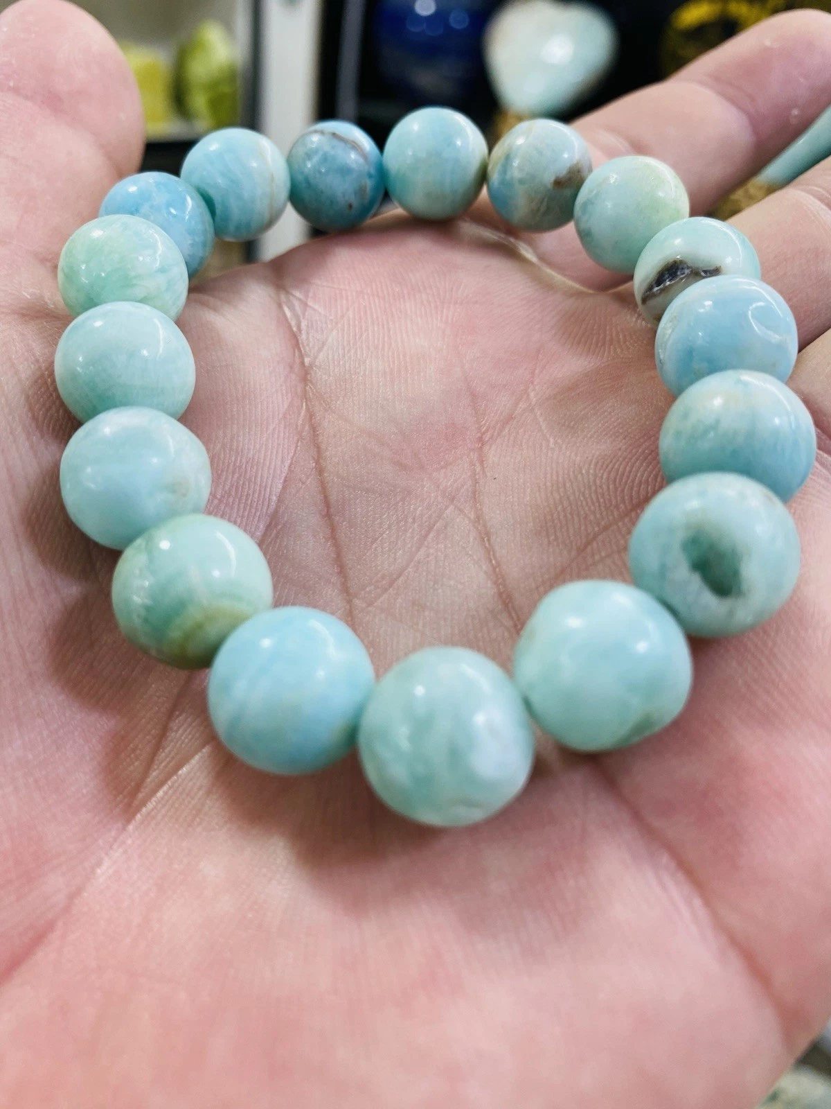 BLUE ARAGONITE BRACELET