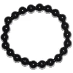 LAMELLEN OBSIDIAN 8MM BRACELET