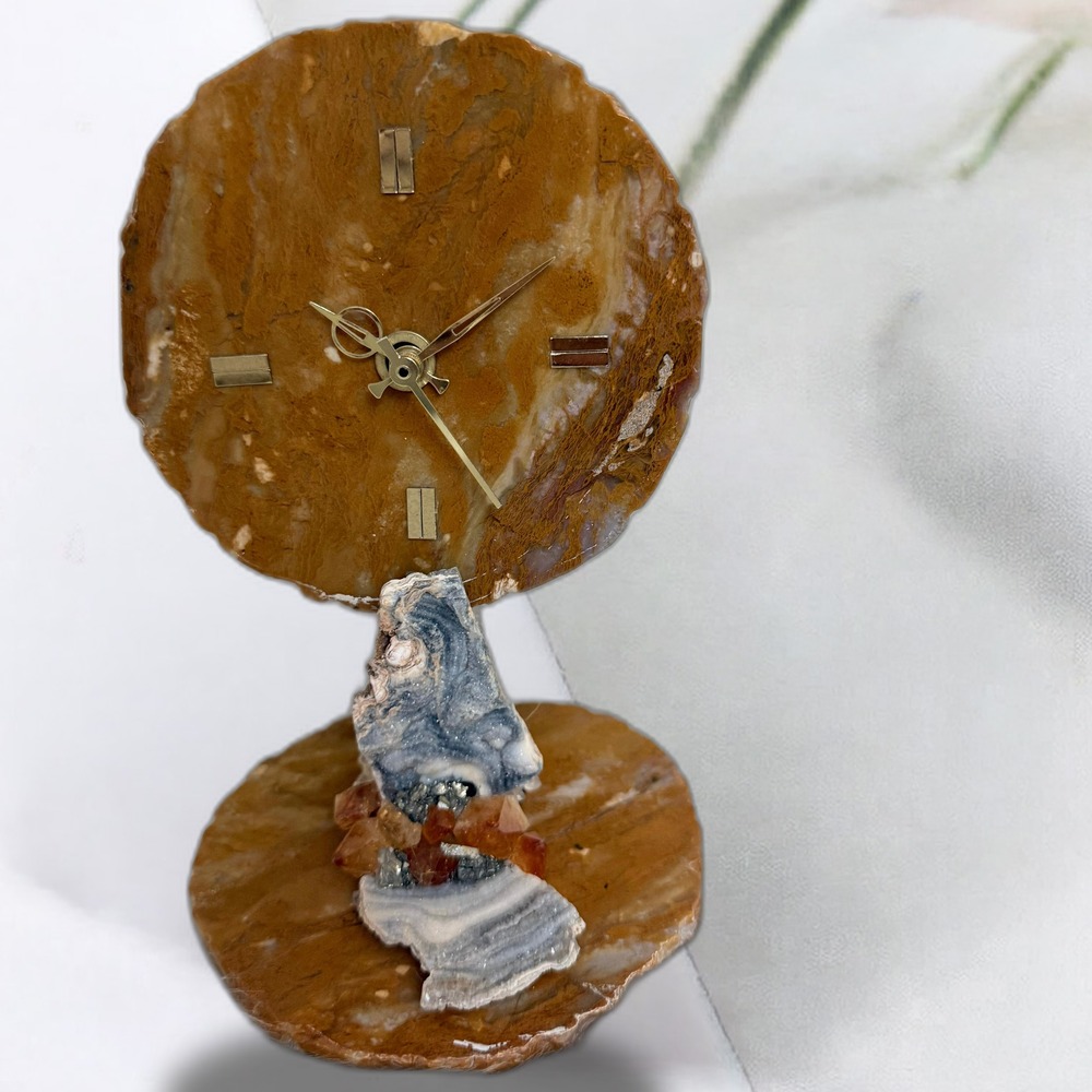 Gem Clock – Royal Gemstone Decorative Clock for Luxury Interiors | Eleganza Gems